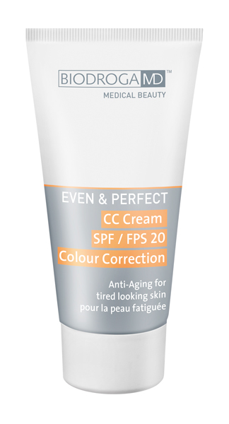 BIODROGA MD EVEN & PERFECT CC Cream SPF 20 Color Correction for Tired  Looking Skin, 40ml